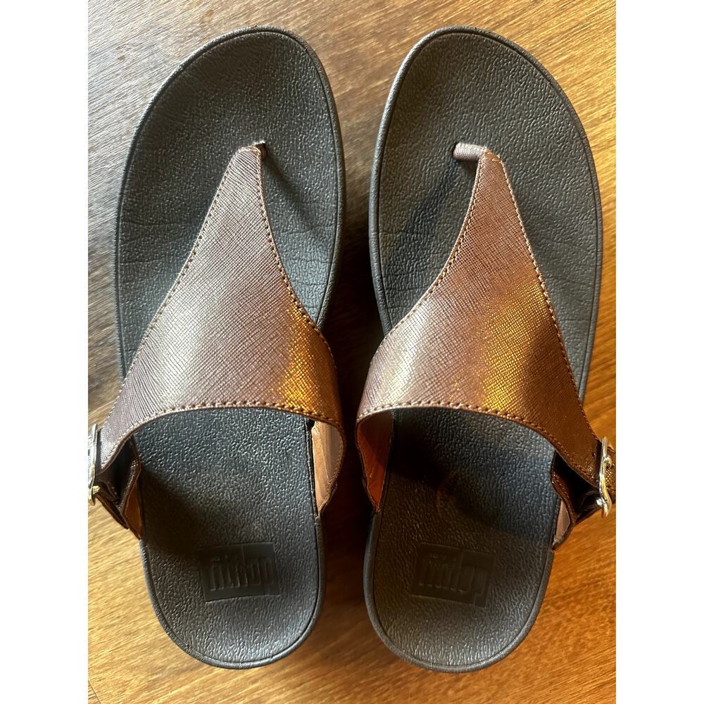 Fitflop Dark Brown Leather Sandals - Picture 2 of 8